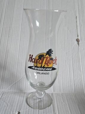 Hard Rock Cafe Hurricane Glass 9" Souvenir Cocktail Glass 22oz